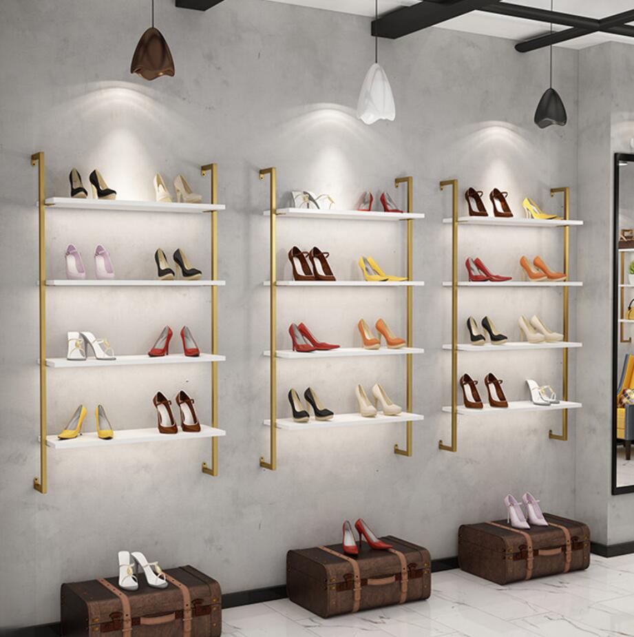 

Clothing store display rack Commercial Furniture special high-end show cabinet shelf shoes shop multi-layer racks shopping mall Wall shoe rack