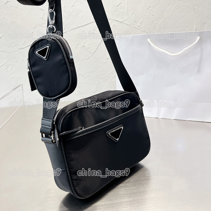 

Pravda Prade Prads Luxury Designer Fashion bags womens cross body canvas shoulder lady chains purses Composite Chest Tote messenger hobo high quality PP1A, Box