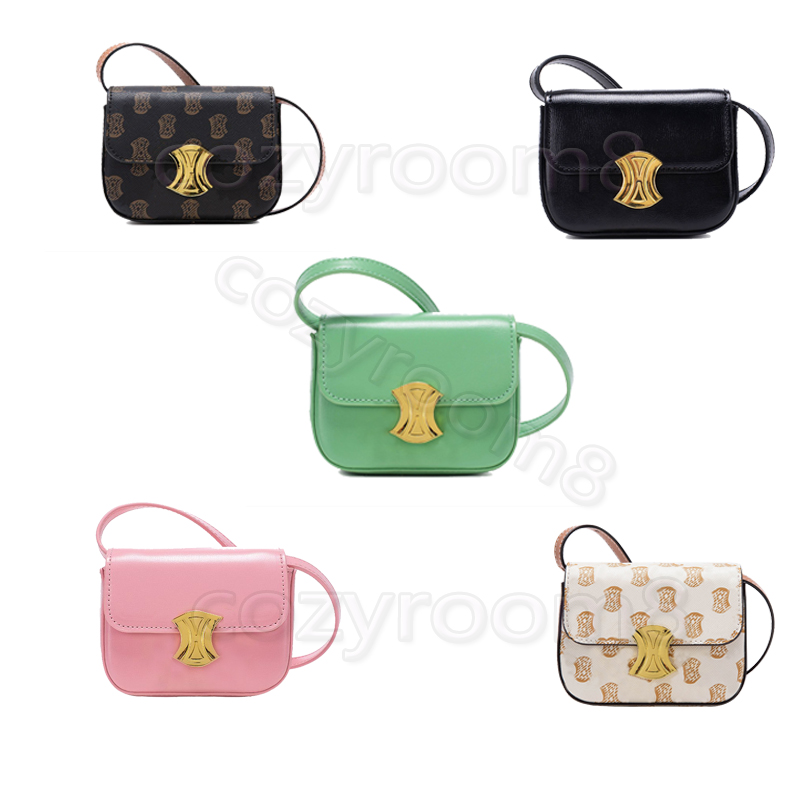 

mini designer bags TEEN BESACE TRIOMPHE women tote bag Shoulder Chain Bagss Clutch Flap Totes Bags Wallet Purse Letters Solid Hasp Waist Luxury Handbags wholesale, Light green