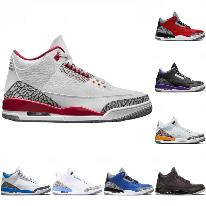 

Jumpman 3 Basketball shoe shoes 3s Black Cat Cement Cool Grey Neapolitan Cardinal Red Pine Green Desert Elephant Muslin Blue Rust Pink Sneakers Tinker NRG Fragment, 17