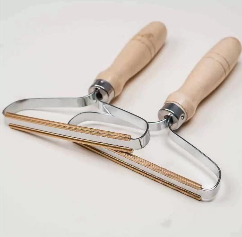 Hair Removal Fabric Shaver Manual Lint Roller Clothes Brush Tools Portable Wooden Lint Remover Wholesale-image-802091539