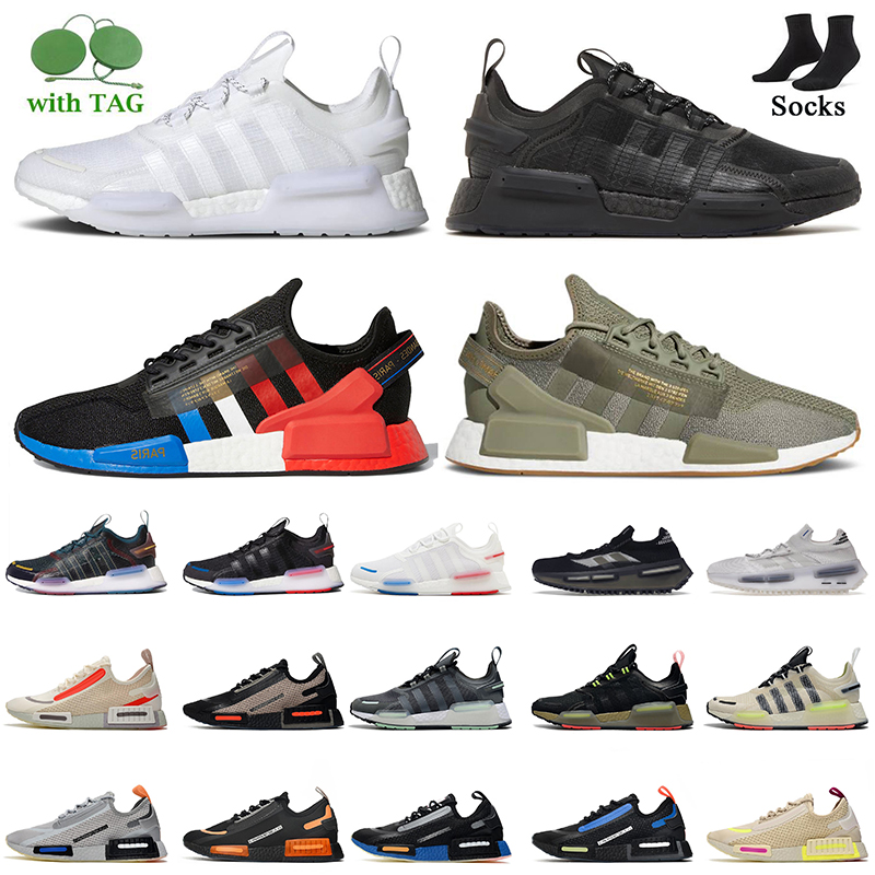 

Top Fashion Women Mens NMDS1 NMDS Running Shoes 2022 NMD R1 V2 V3 OG Sneakes Triple Black Dazzle Camo White Metallic Gold Paris Legacy Green Outdoor Sports Trainers, C12 beige purple 36-40