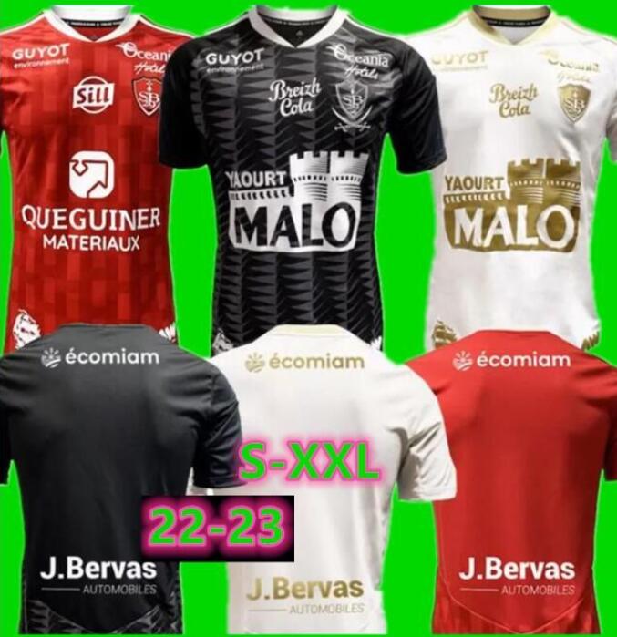 

22/23 Stade Brestois 29 Soccer Jerseys LASNE DIALLO GRANDSIR CHARBONNIER FAUSSURIER 2022 2023 Brest HONORAT MOUNIE FAIVRE MAGNETTI football shirt uniforms kids