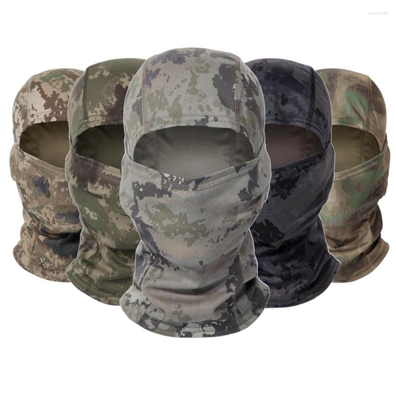 

Bandanas Multicam Camouflage Balaclava Full Face Scarf Mask Hiking Cycling Hunting Army Bike Military Head Cover Tactical Cap Men