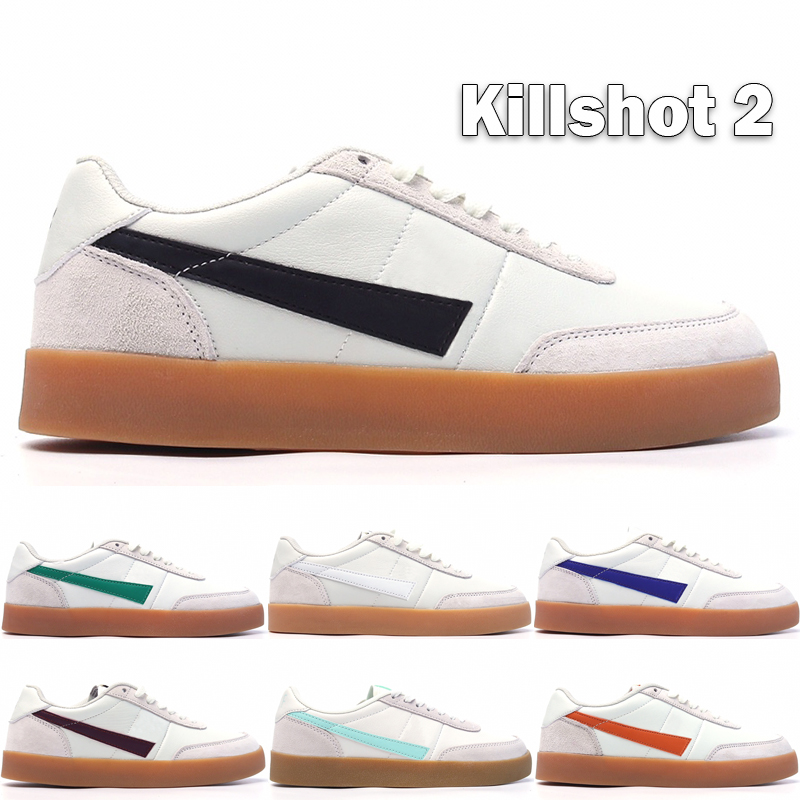 

Killshot 2 Leather Crew Low Casual Shoes Classic Men Women Lucid Green Sail Gum Hyper Blue Night Maroon Flat Trainers Skate Sneakers Size 36-45, #02 sail gum