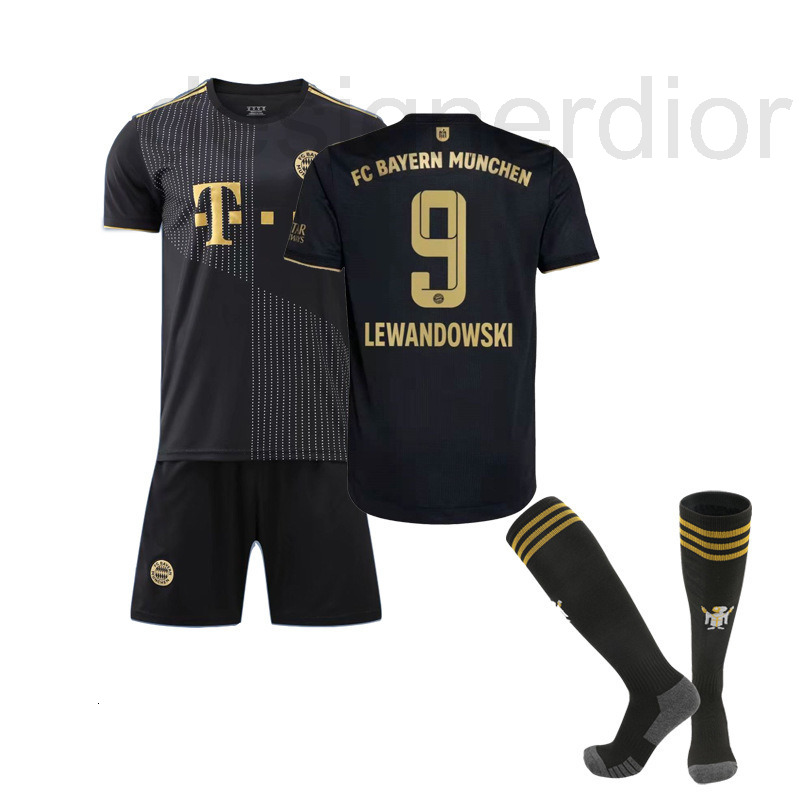 Soccer Sets/Tracksuits designer Bayern shirt 2122 new children's adult home away No.9 levan 25 Muller football EF6T