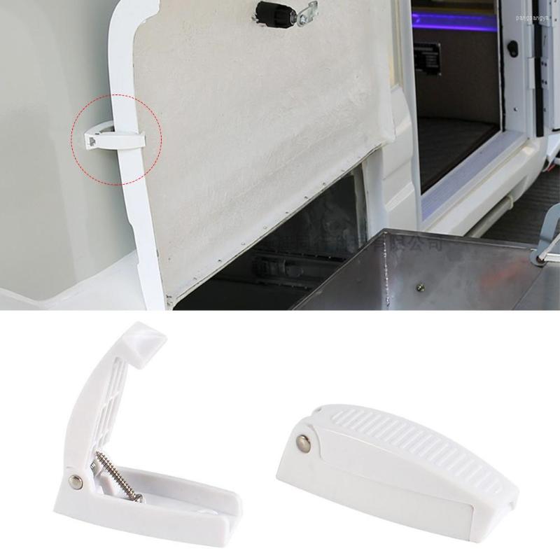 

All Terrain Wheels Door Catch Holder Latch For RV Motorhome Camper Trailer Travel Baggage Car Accessories White ABS Auto Styling