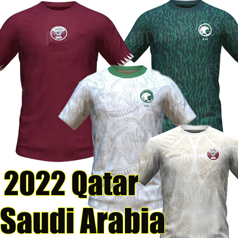 

22/23 Saudi Arabia Soccer Jerseys 2023 Camisetas De Futbol Abudullah Al-Mayoof Mohammed Al Owais home away Men Adult short sleeve Football Shirt top 2022 national team, Shate 22-23 home