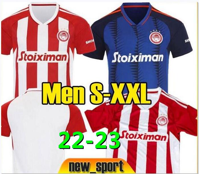 

2022 2023 Olympiacos soccer jerseys EL ARABI KOKA FORTOUNIS PEPE CAMARA 22 23 Marcelo MASOURAS BOUCHALAKIS football shirts Uniforms Piraeus Georgios Masouras, White