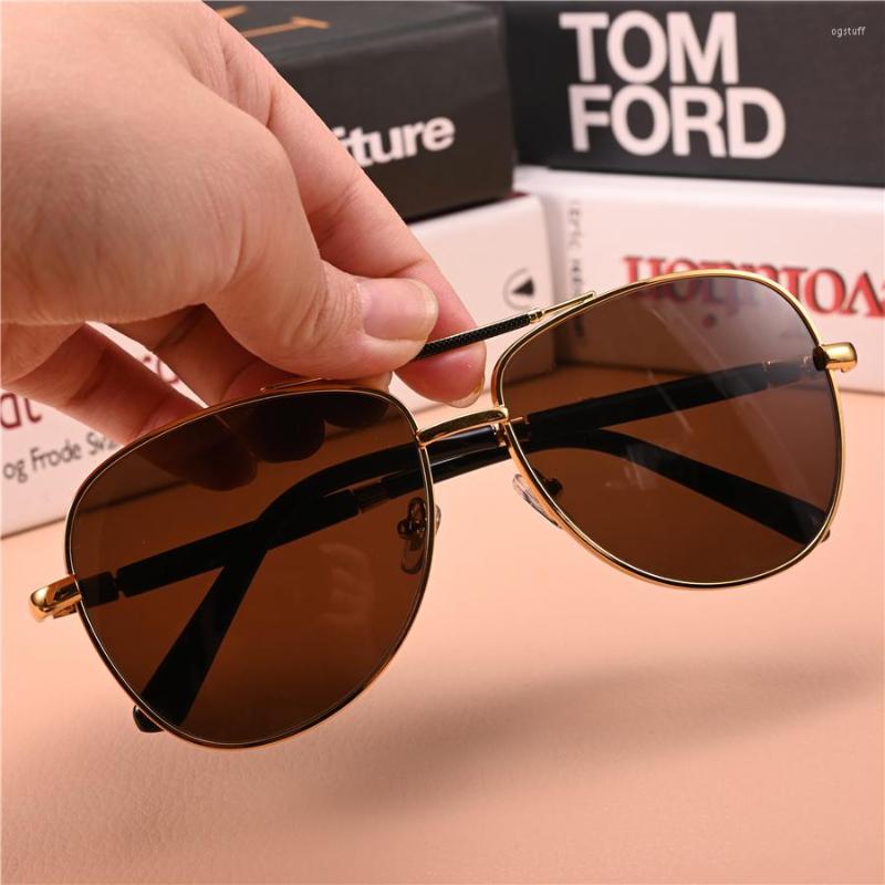 

Sunglasses Rockjoy Aviation Male Women Stone Glasses Men Brown Lens Natural Crystal Heavy Shades Anti Eye Dry Reflection UV400
