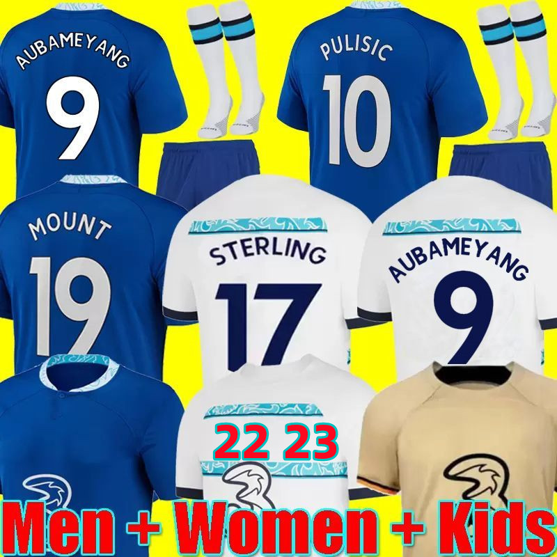 

22 23 Soccer Jersey PULISIC MOUNT HAVERTZ STERLING JORGINHO 2022 2023 football shirt men women kids set kits KOULIBALY KANTE uniform socks Mendy T. SILVA, Postage