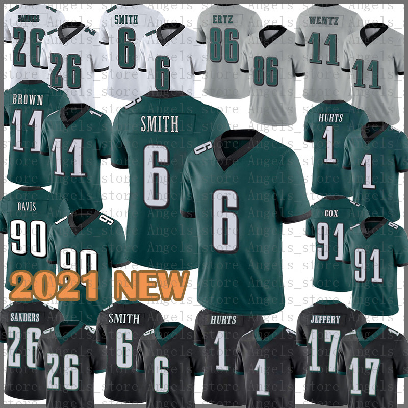 

Brandon Graham Davis Football Jersey Darius Slay Jr. Jalen Hurts DeVonta Smith A.J. Brown Jason Kelce Mailata Goedert Nakobe Dean Philadelphia Eagles Jalen Reagor, Mens-laoy