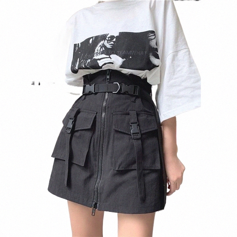 Skirts summer Fire Vestidos Fiesta Gothic Noche Sexy Vintage Drop Harajuku Style Was Thin High Waist A Word Skirt Women Skirts Y44u#-image-801938412