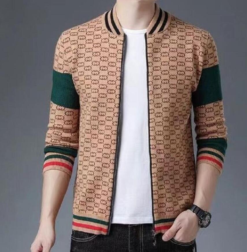 

Men's Sweaters Hip Hop Long Sleeve Luxury Jacket Designer Fashion Knitted Cardigan Sweater Coat, 03