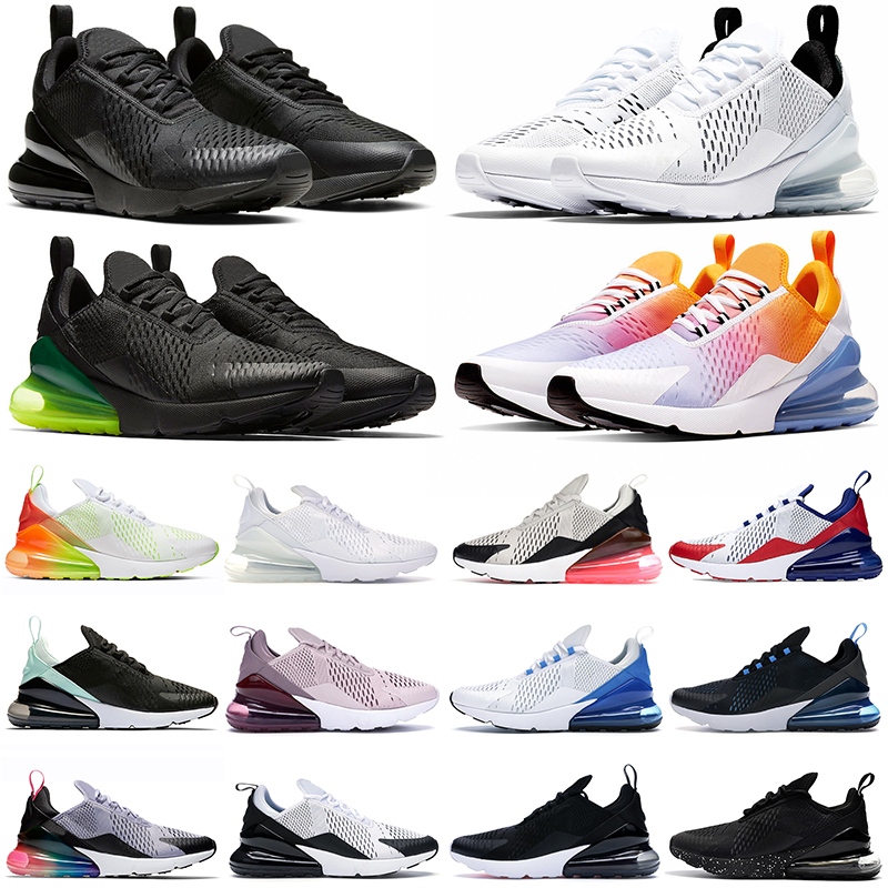 

max air 270 270s Running Shoes Mens Womens Triple Black Volt Be True Core White USA Rainbow University Blue Men Women Outdoor Sports Sneakers Trainers, 36-40 barely rose