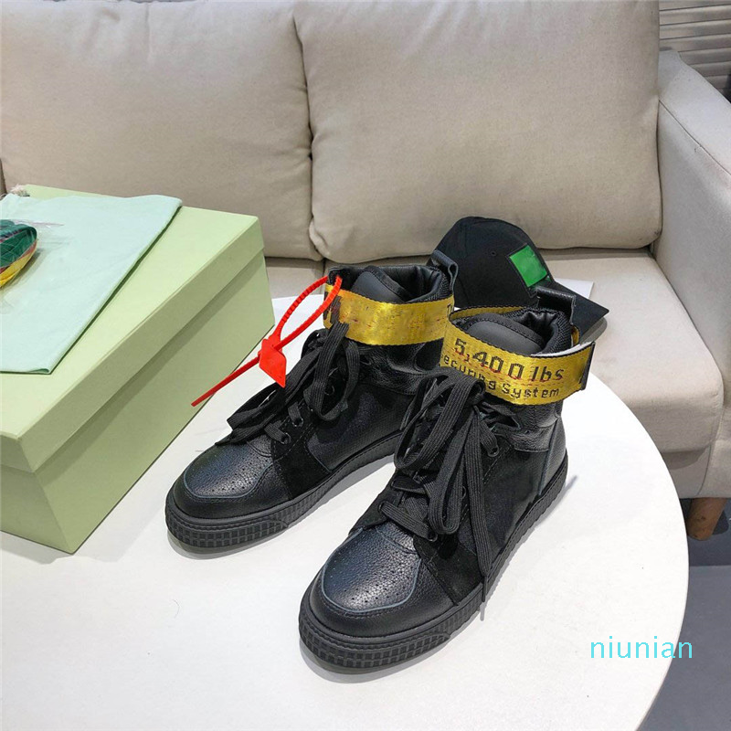 

Designer Luxury Off Casual Shoes Black Industrial Hi-Top Sneaker sneakers, 21