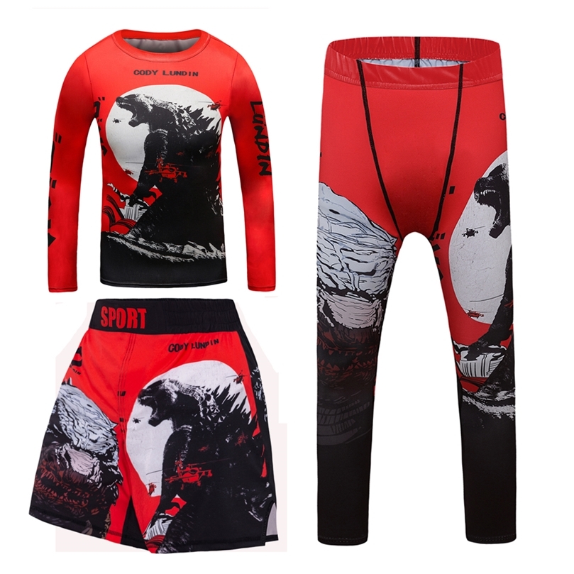 

Family Matching Outfits MMA Rashguard For Kids Jiu Jitsu TshirtPant Sport Sets Boy Shorts Clothing Kickboxing Jerseys Children Fitness Tracksuits 220913