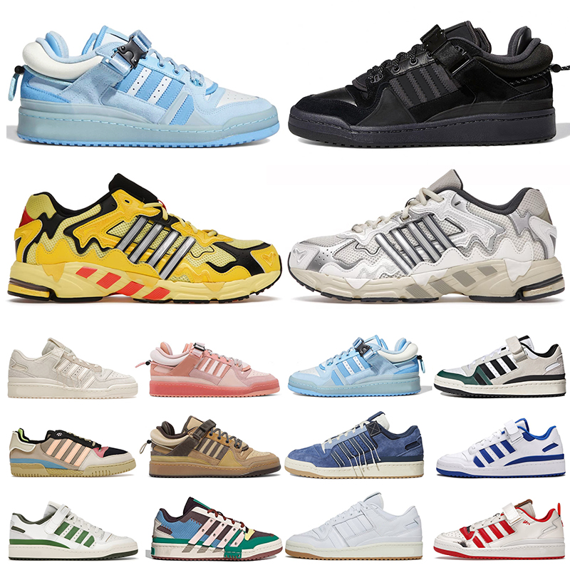 

casual shoes mens trainers bad bunny x forum buckle low men women sports sneakers core black White Home Alone Royal Blue outdoor walking jogging