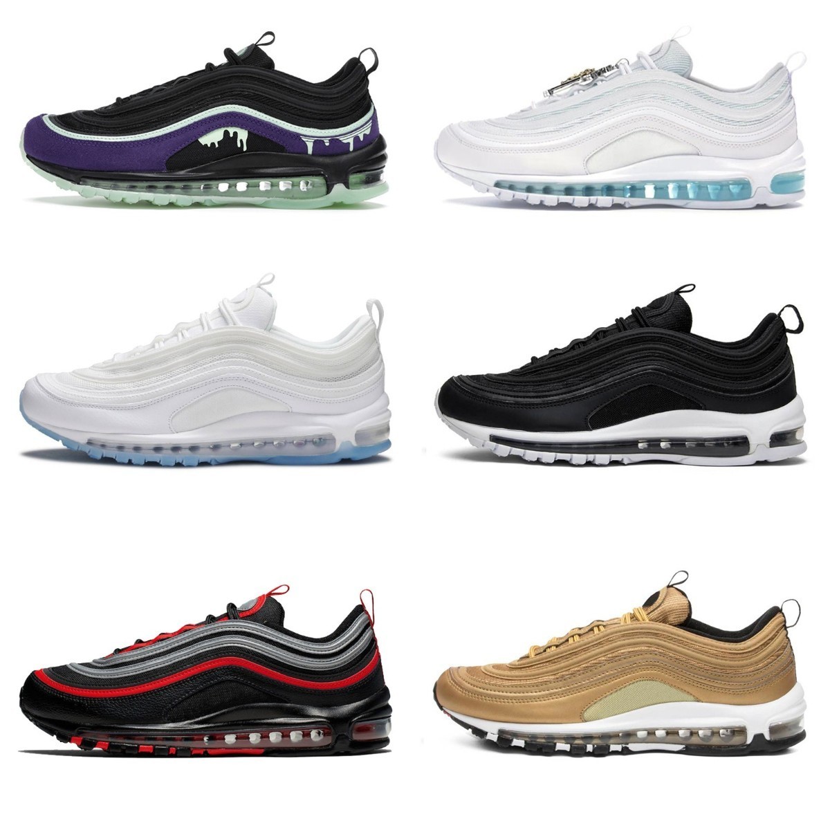 

Designers Classic 97 Sean Wotherspoon Mens Running Shoes Vapores Triple White Black 97s Golf NRG Lucky Airs MSCHF X INRI Jesus Celestial Men Women Trainer Sneakers, Please contact us