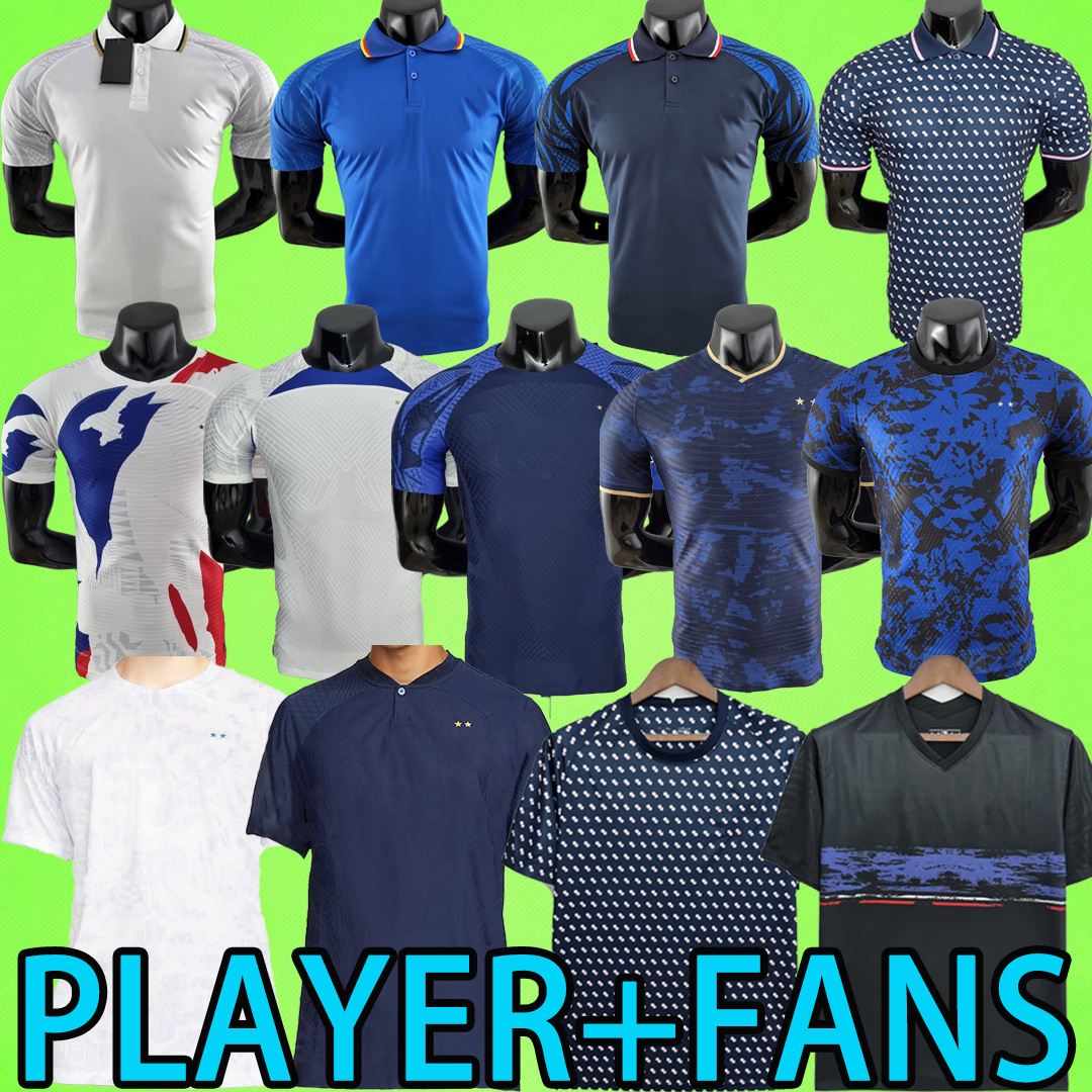 

Player fans version soccer jerseys 2022 BENZEMA MBAPPE Maillot de foot French WOMEN Francia 22 23 World cup KANTE KIDS KIT football shirts MEN polo uniform 2023, 2022 polo