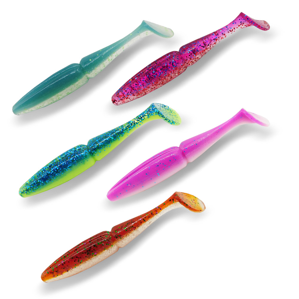 

Cheap Sports Entertainment FishingFishing ESFISHING NEW Easy Shiner 100 125mm Box Pack High Quality Fishing Lures Double Color Soft Bait