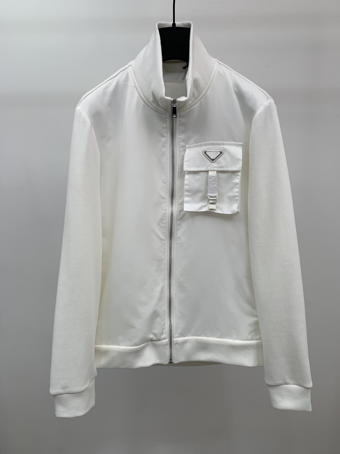

Men's Jackets Autumn and winter luxury mens bomber jackets multi pocket stitching designer stylish stand collar windproof casual coat ASRS, White