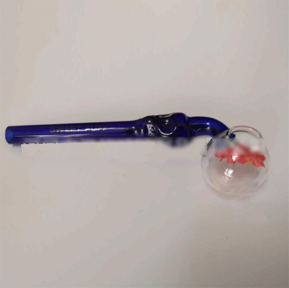 

Bent Type Oil Burner Pipe Glass Colorful Skull Shaped Quality Tubes Hand Pipes Spoon