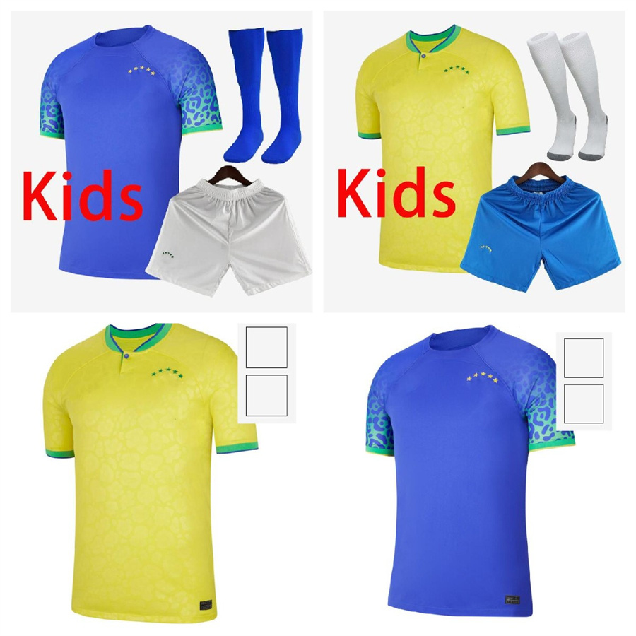 

soccer jersey 2022 world cup brazils G.JESUS COUTINHO brasil Camiseta de futbol 2023 RICHARLISON woman football shirt  23 maillot kids kit train suit set long sleeve, 2022 kids kit