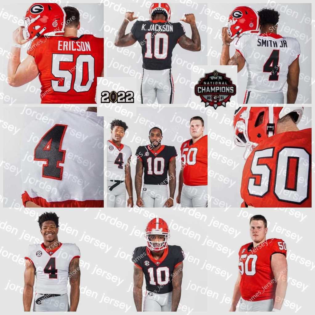 

NEW American College Football Wear 2022 NCAA New Style UGA Georgia Bull dogs Football Jersey 19 Brock Bowers Jerseys 18 JT Daniels 16 Kirby