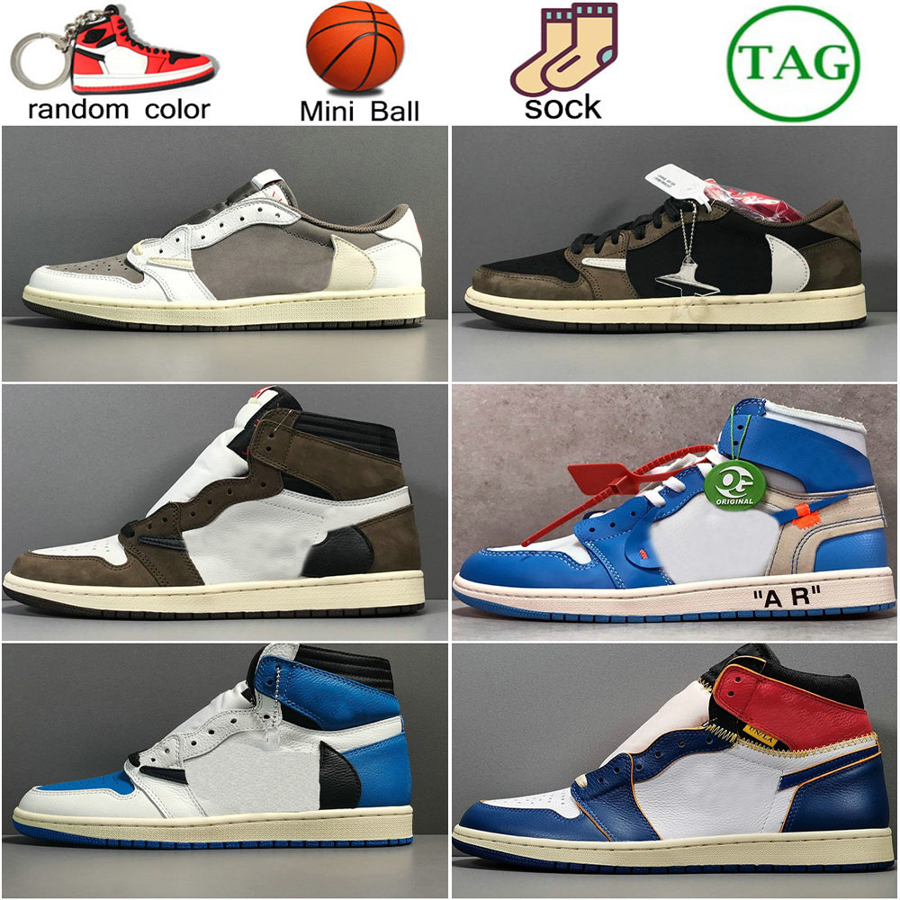 

High Quality 1 1s Basketball Shoes Mens Womens Travis Scotts Reverse Mocha University Blue Bred Light Smoke Grey Chicago Unc Shadow Patent, Color 9