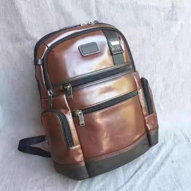 

Backpack TRAVEL TALE MEN'S Retro Leather Business Shoulder Bag Laptop Back, 15 inch