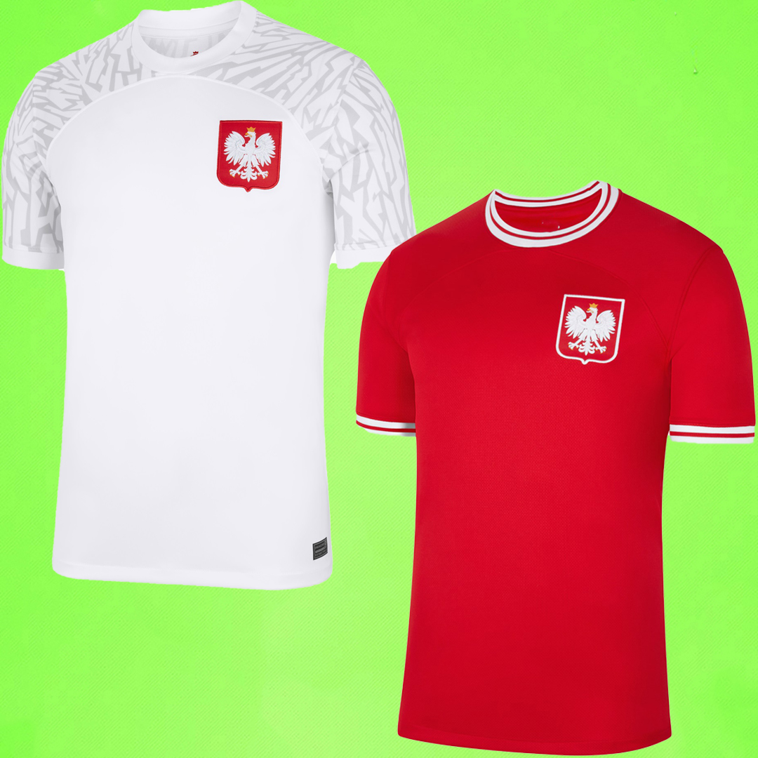 

Polen 2022 LEWANDOWSKI Soccer Jersey Home away Polonia 2023 world cup GROSICKI PISZCZEK MILIK Polish football Shirt uniform 22 23 women children Pologne Men Kids Kit