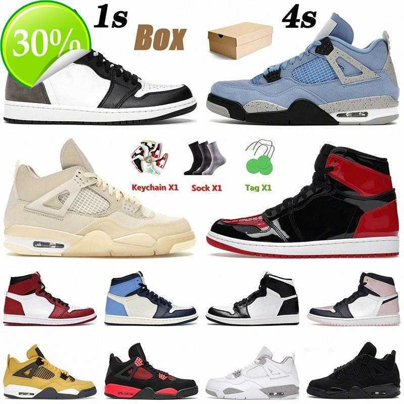

Jumpman 4 1s OG basketball shoes 4s 1 Infrared Red Thunder Dark Marina Blu