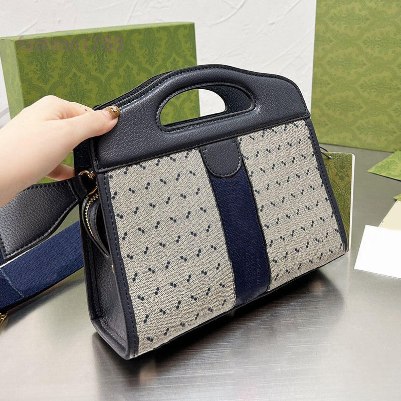 

Evening Bags Handbag Women Shoulder Bag Cross Body Bags Tote Letter Stripe Webbing Metal Hardware Canvas Material Removable Shoulder Strap