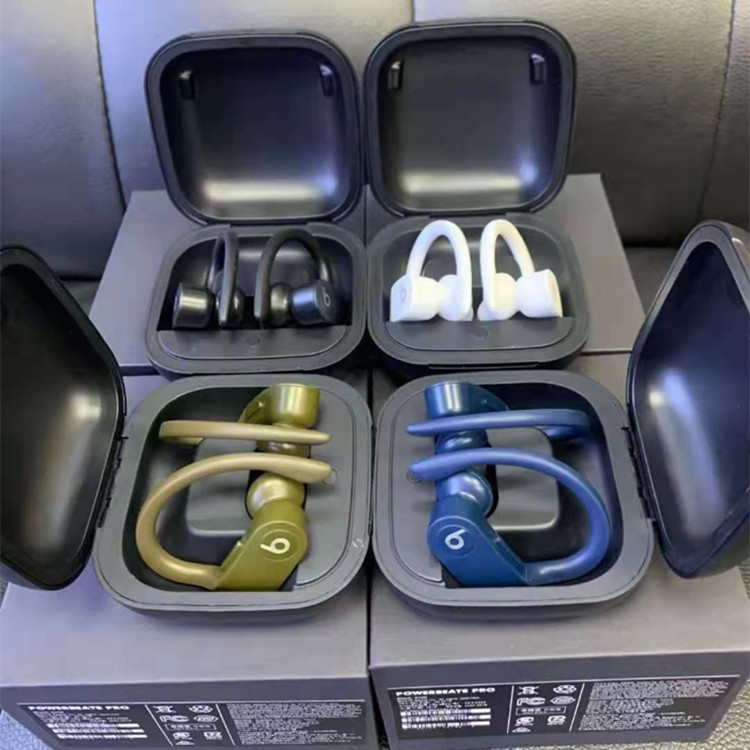 

For Beats powerbeats pro Wireless Earphones Bluetooth Headphones With Charger Box Power Display TWS Wireless sports running Stereo Headsets, Black