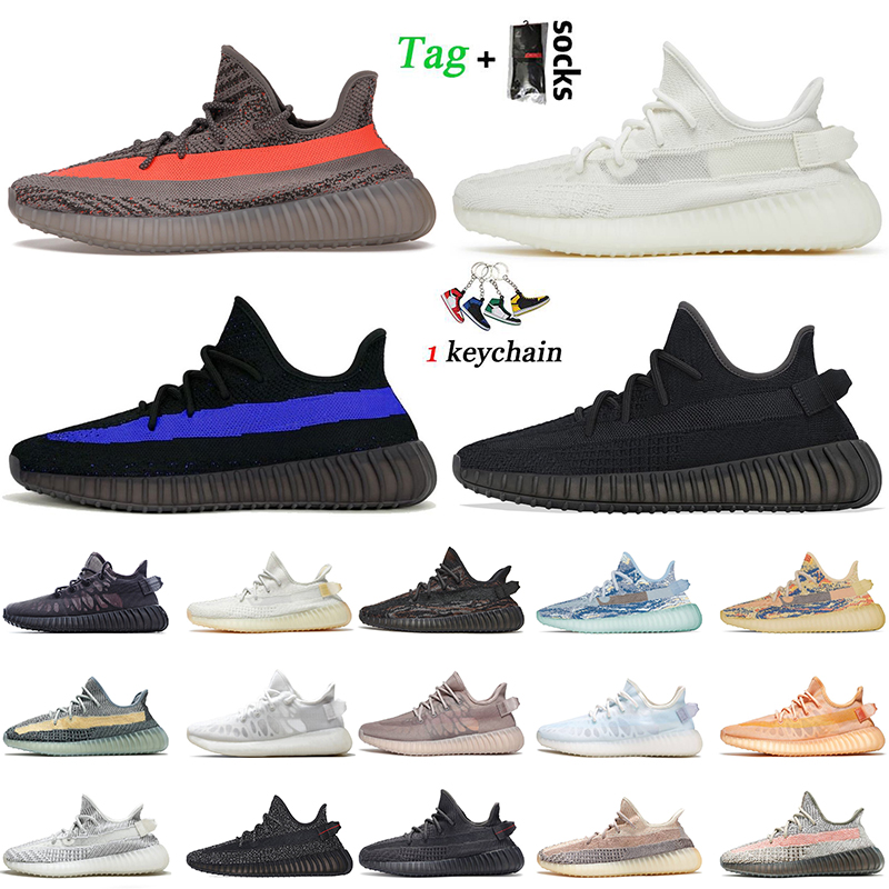 Wholesale 2022 Women Mens Reflective V2 Running Shoes Granite Beige Black Beluga Bone Pure Oat Onyx CMPCT Slate Dazzling Blue MX Rock Gid Glow Stati