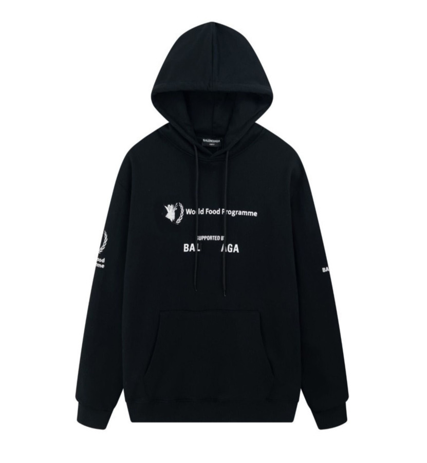 222SS SJB Designer Luxury Balanciaca Hoodie Classic European Fashion Pure Cotton Back Letter Printing Jacket Men's And Women's Hoody-image-802584570