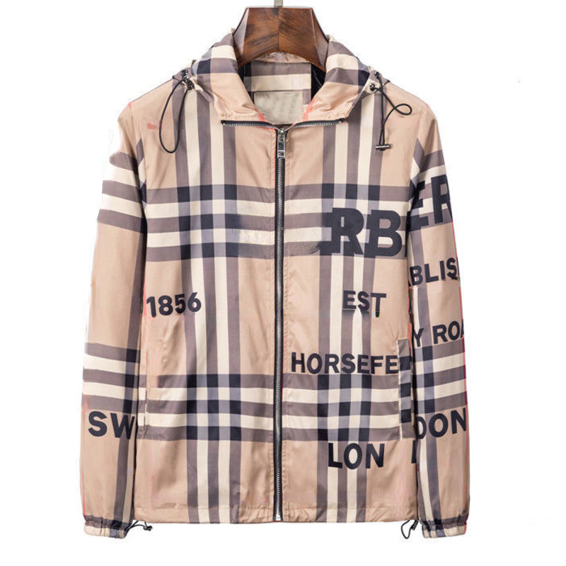 

Mens Jacket Burb Designer Hoodie Business Casual Hooded Jackets Outdoor Sportswear men women Zipper Cardigan Coats, Apricot