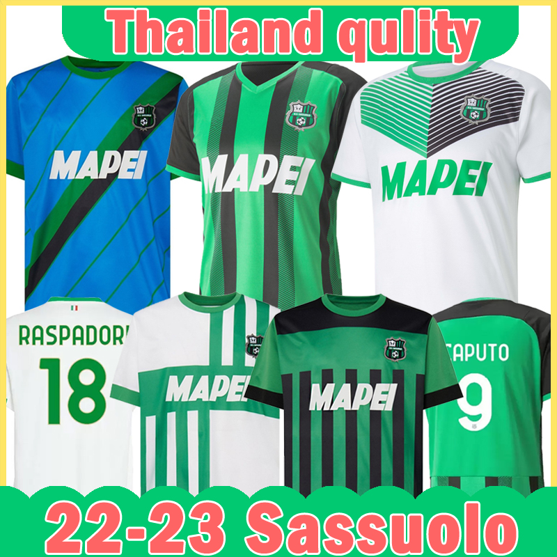 

2022 2023 Sassuolo SOCCER JERSEYS Centenary Locatelli Berardi BOGA 21/22 maglietta Calcio Traore men uomini kits football Shirts, Sasuoluo 22-23 home