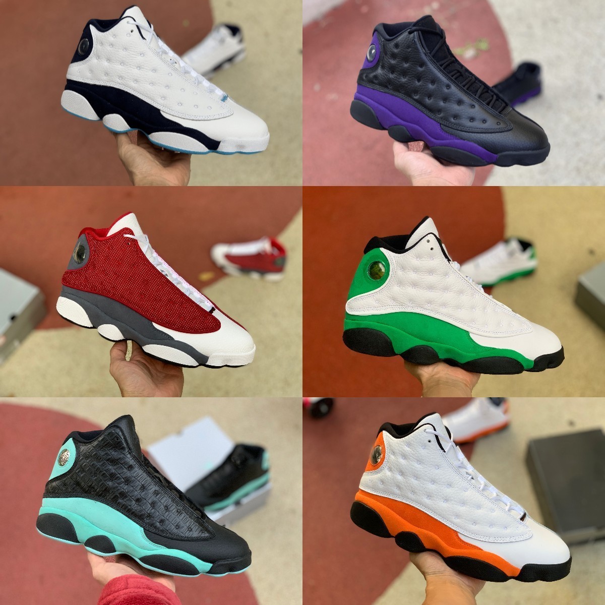

Designer 13 13S Basketball Shoes Jumpman Mens High Flint Bred Island Green Red Dirty Hyper Royal Starfish He Got Game Black Cat Court Purple Chicago Trainer Sneakers, Please contact us