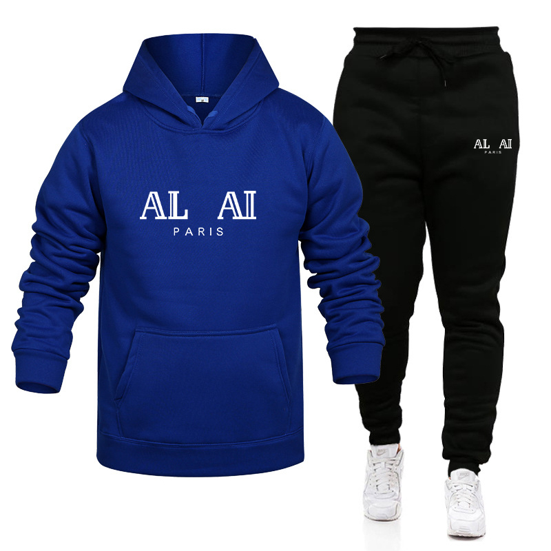 

New Designer Men Women Tracksuit Hoodies Fashion Brand Thick Pullover and Long Pants 2-piece Sets Men Autumn Fleece Jogger Sports Suit, Orange
