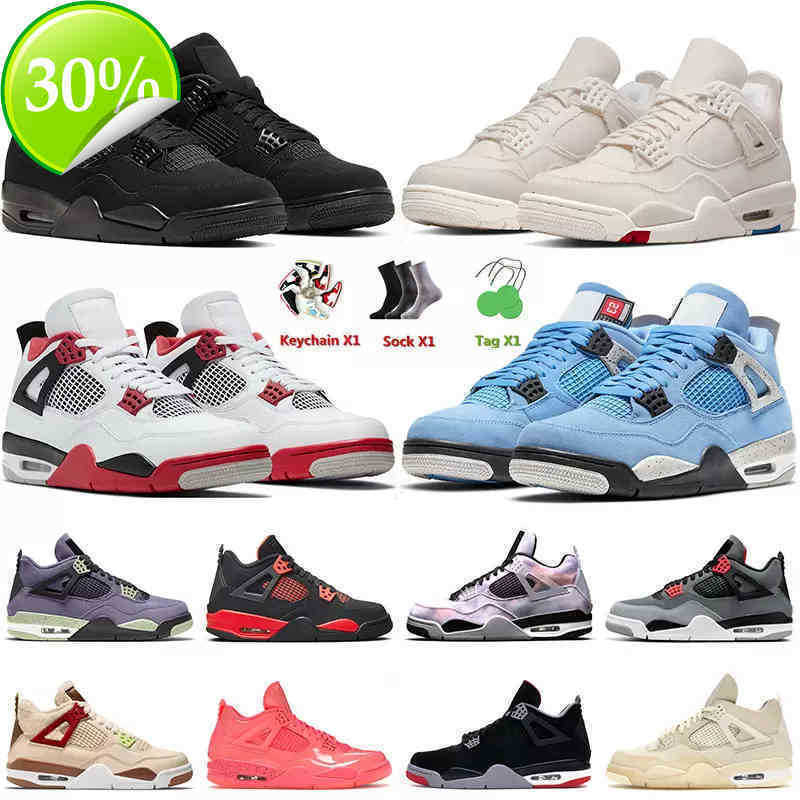 

Jordam with Box 2022 Top Quality Mens Basketball Shoes Black Cat 4 4s Iv C, C10 diy 40-47