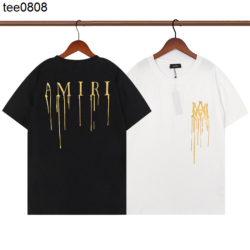 

22amirs tee short sleeve tassel letter print ins casual hip hop high street T-shirt, White