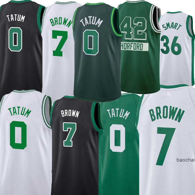 

Men Basketball Jayson 0 Tatum Jaylen 7 Brown Brogdon Basketball Retro Kevin 5 Garnett Paul 34 Pierce Smart 36 White''nba''jerseys, As picture