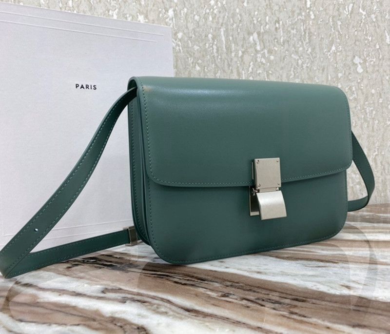 

Classic luxury crossbody Designer Handbags Women Leather Shoulder Bags Messenger Purse Female Handbag Tote Satchel calfskin medium classic box flap bag wholesale, Beige