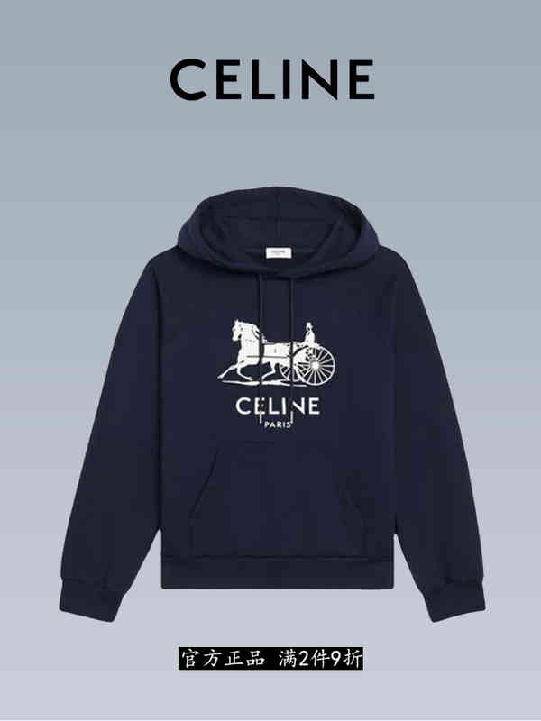 

Fashion Designer Hoodies Celinn' Man and Woman Sweater Carriage Hoodie Printed Casual Pullover Long Sleeve Women' 22 Year New Autumn, Blue3