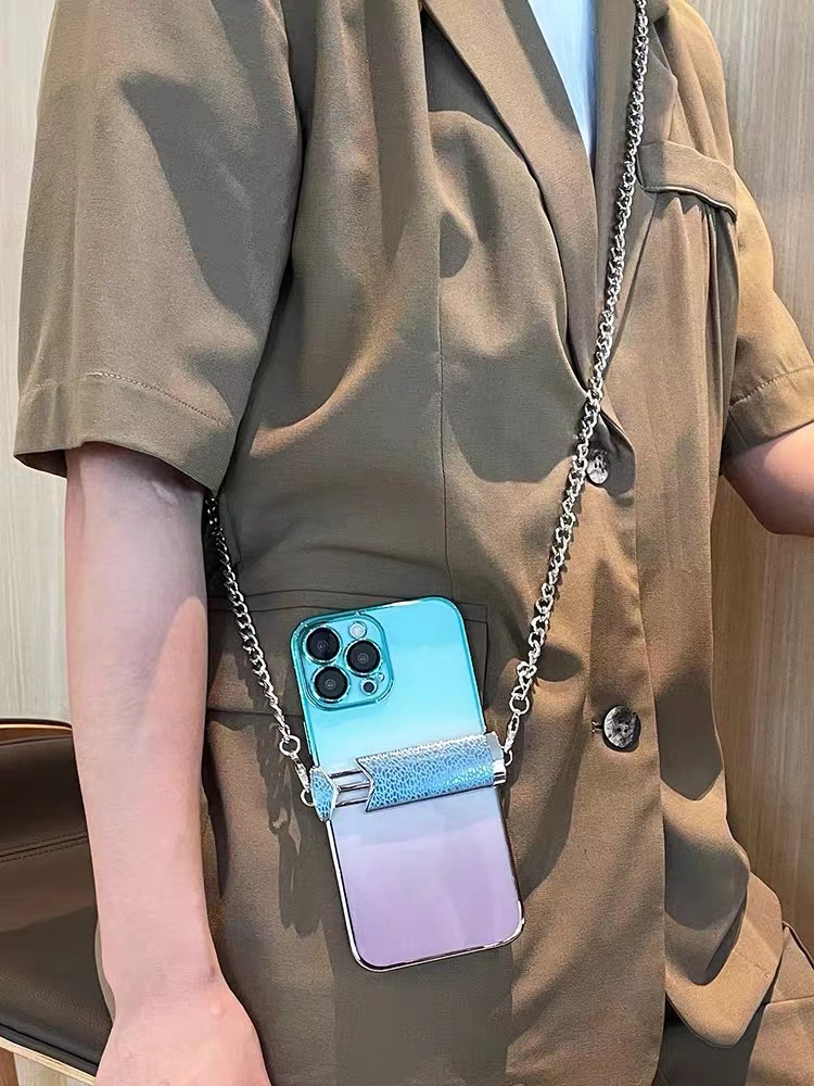 

Luxury designer Mobile Phone Cases Crossbody Chain Back Clip Detachable Lanyard Neck Strap Compatible with Smartphones