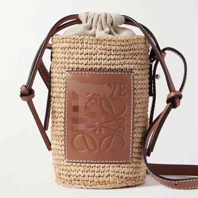 

Designer Bag 2022 Lowee Vintage Canvas Hommack Fashion Handbag Geometric Saddle Commuter Leather Portable Pillow Embroidery Lady Bucket s Zwpz, Red