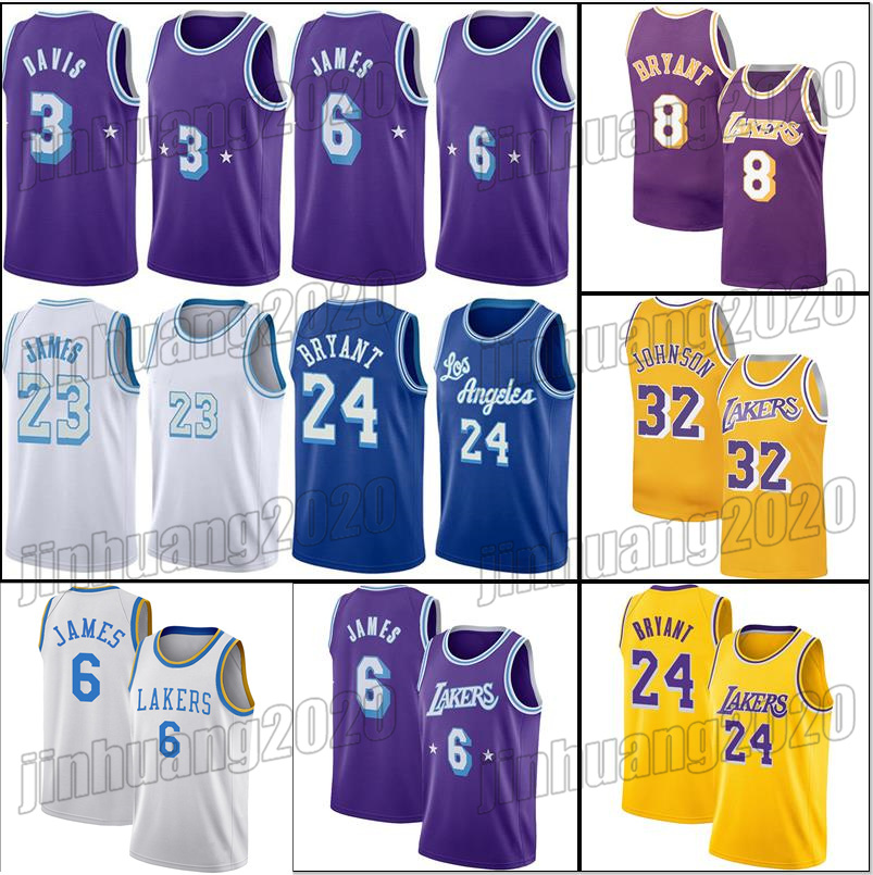 

Los Angeles''Lakers''Kobe''Bryant''Anthony Carmelo Davis Lebron James Basketball Jersey 2022 Black Mamba Russell Westbrook Jerseys 6 23 3 0, Choose blue number