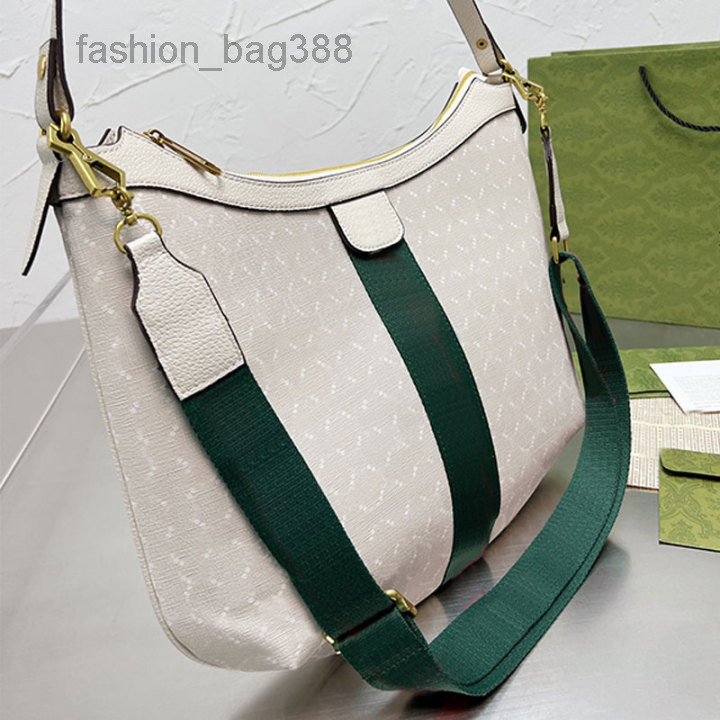 

Evening Bags ClassiLetter Tote Bag Shoulder Bags Man Chest Pack Purse Women Canvas Leather Red Green Weave Stripe Wallet White